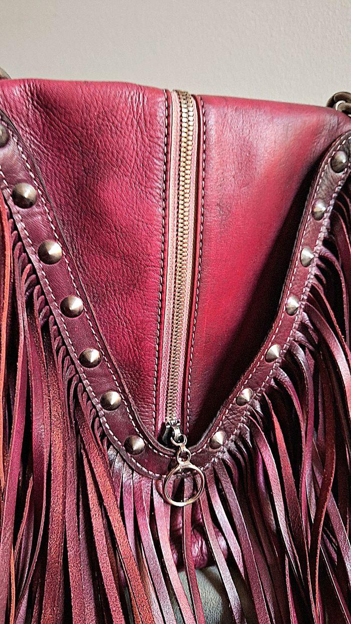 Sac Franges Cuir véritable - photo numéro 2