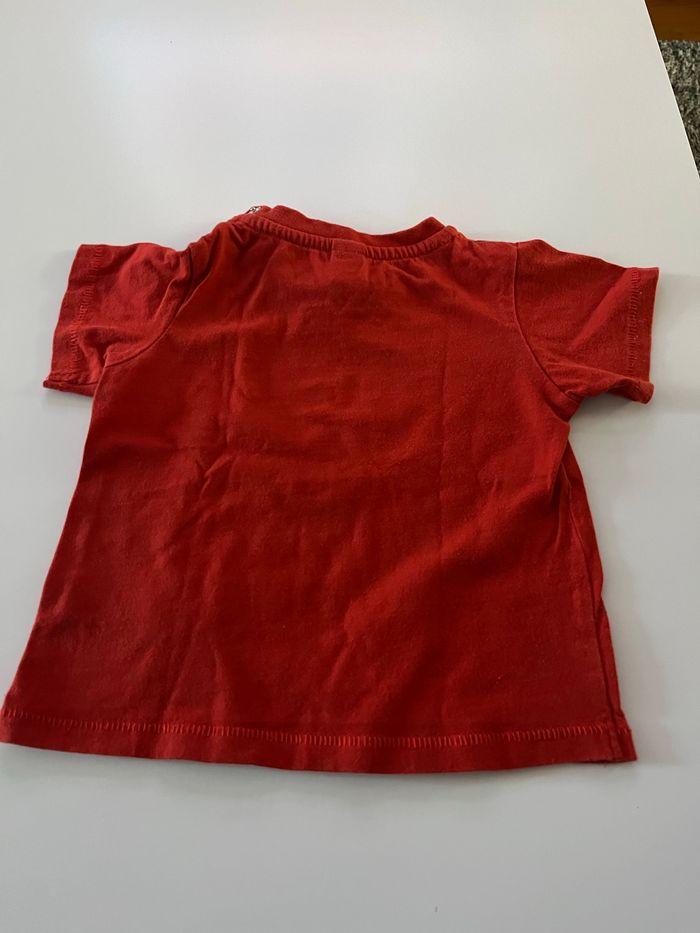 T-shirt rouge tex 12 mois - photo numéro 2