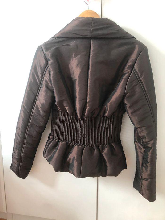 Blouson parka veste manteau doudoune 38 marron glacé - photo numéro 6