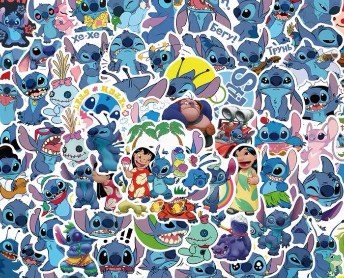 Lot 50 Stickers autocollants Stitch