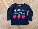 T-shirt manches longues 6mois neuf