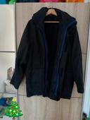 Blouson parka chaude XXL bleu marine