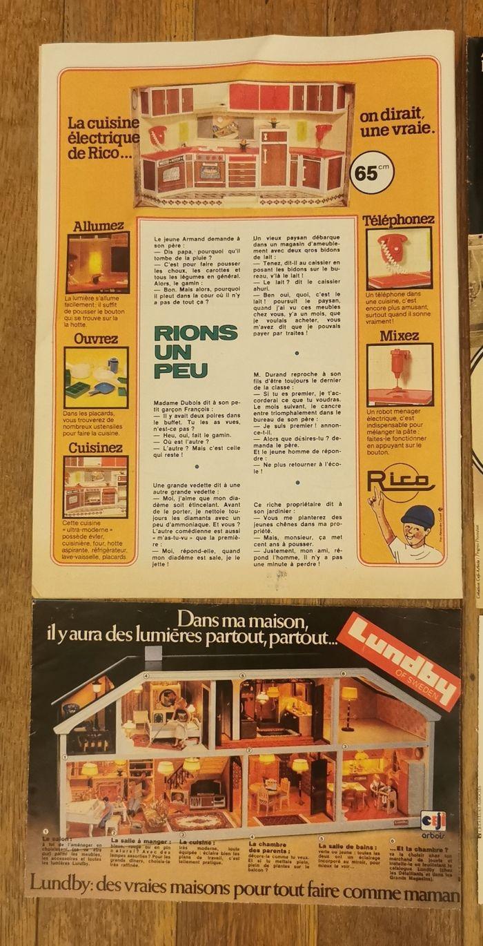 Lot anciennes publicités jouets maison fin 70 - photo numéro 3