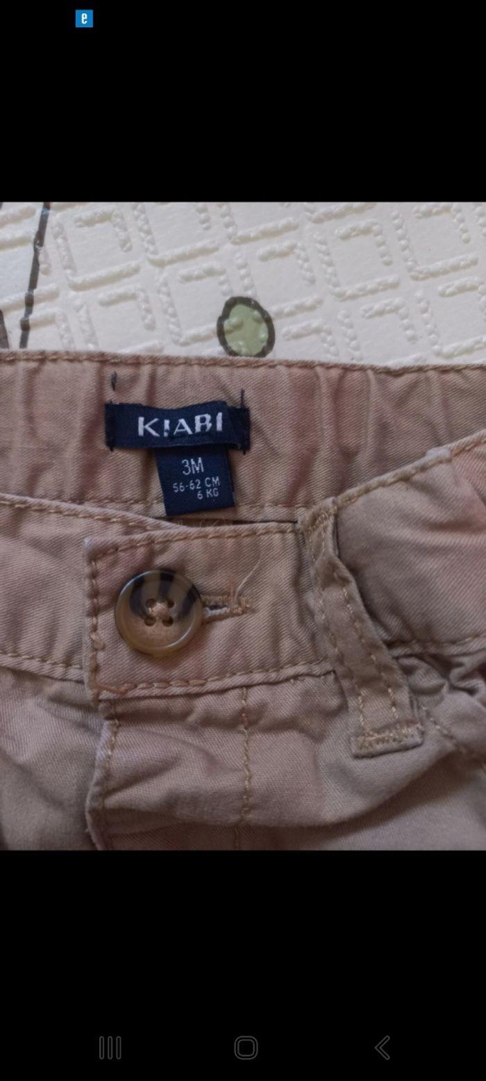 Pantalon marron clair 3 mois kiabi - photo numéro 3