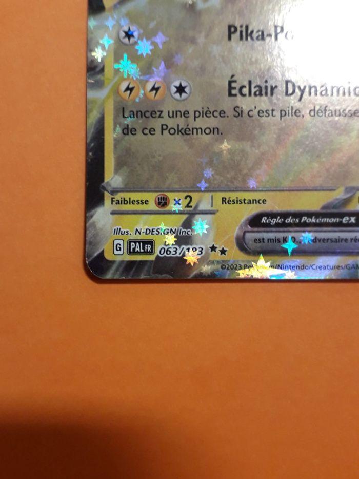 Carte Pokemon Pickachu EX 2023 - photo numéro 5