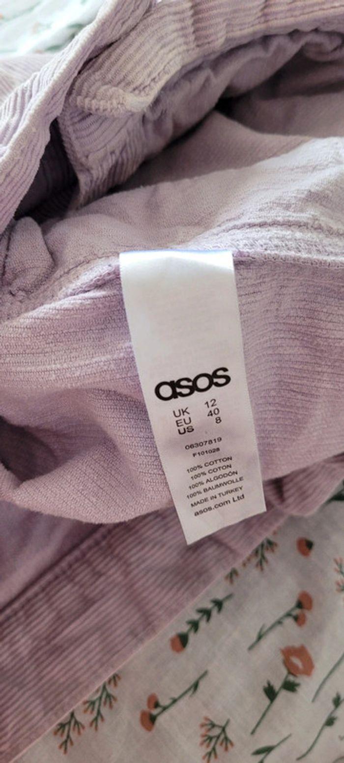 Veste blouson lila mauve pastel Asos Taille 40 - photo numéro 7