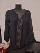 Magnifique blouse noir taille L