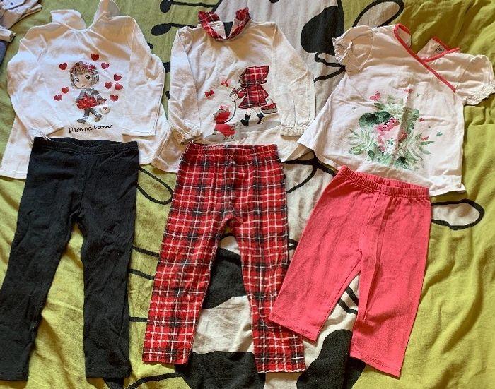 🛑 lot de 3 ensembles fille 🛑 23 mois - photo numéro 1