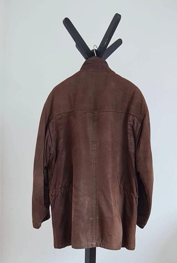 Manteau vintage homme en cuir Yves Saint Laurent - photo numéro 2