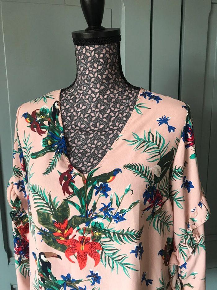 Blouse jungle et perroquet - photo numéro 3