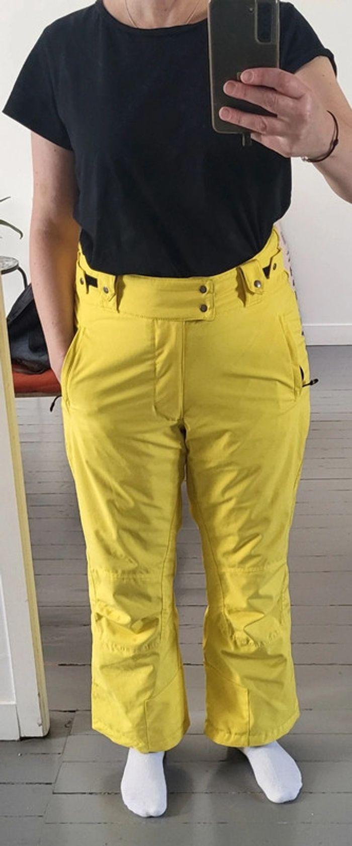 Pantalon de ski jaune Degré 7 taille 42 - photo numéro 13