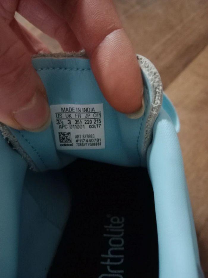 Basket Adidas édition limité bleu glacé fille 35 - photo numéro 11