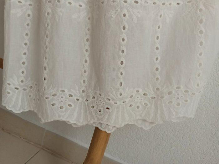 Jolie robe longue en broderie anglaise 100 % coton blanc Occult - photo numéro 6