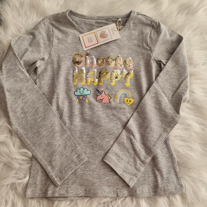 NEUFS (NON PORTÉS) 😍🩷🩷 lot trois  Tee-shirts ML 8 ans fille🩷🩷 - photo numéro 2