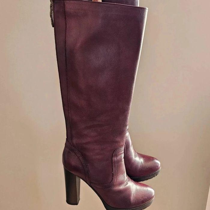 Bottes à talons San Marina bordeaux Taille 39 - photo numéro 4