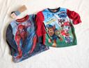 Hauts de pyjamas Paw Patrol et SpiderMan Nickelodeon et Marvel _ Taille 3 ans