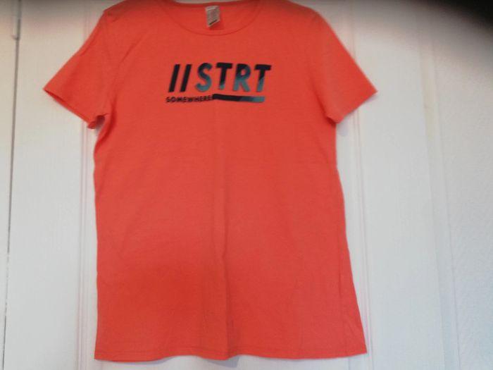 Tee-shirt rose orange 14 ans - photo numéro 6