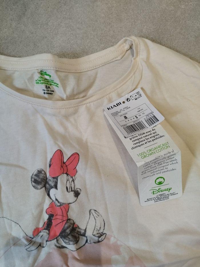 T-shirt fille 8 ans Minnie Disney Kiabi neuf - photo numéro 3