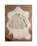 gilet  polaire zippé  manches longues blanc fille 6ans <•Orchestra>