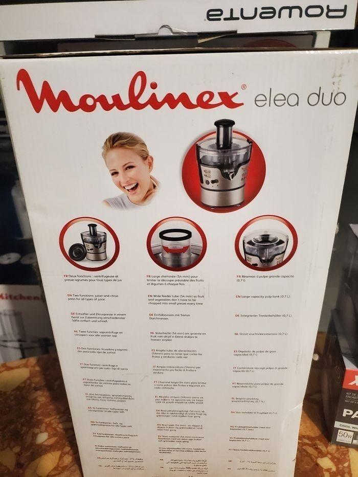 Centrifugeuse MOULINEX Elea Duo JU385H10. - photo numéro 2