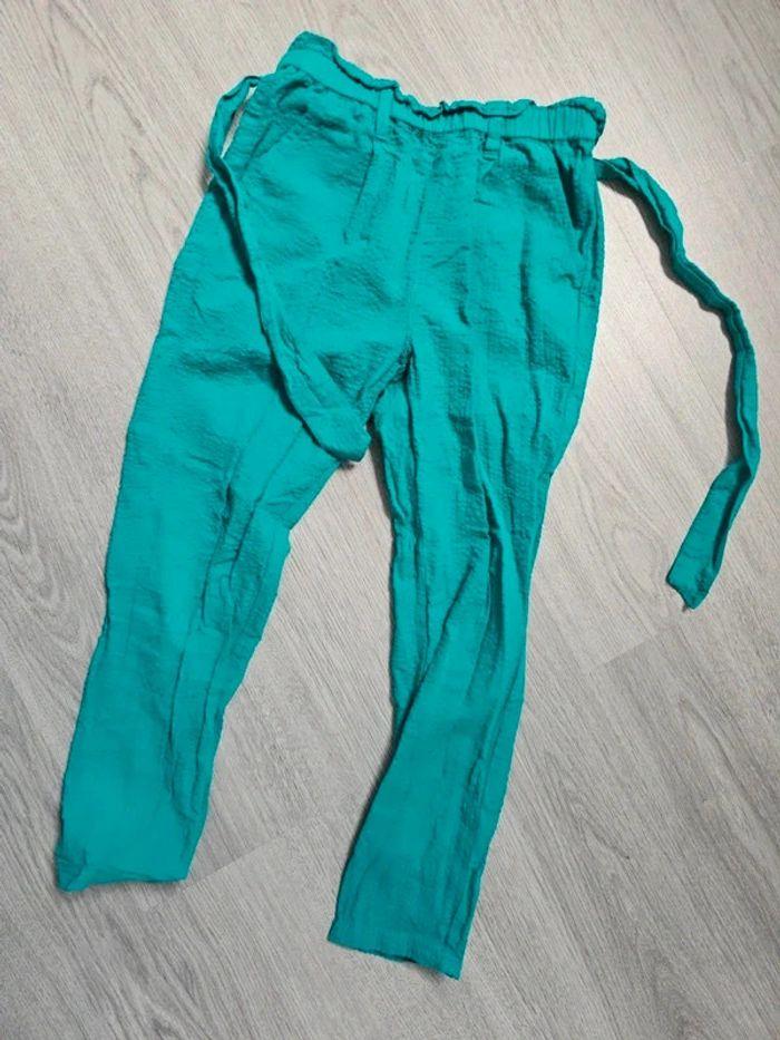 Pantalon okaidi vert 6 ans - photo numéro 1