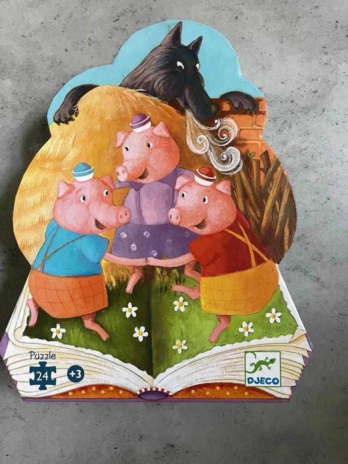 Puzzle les 3 petits cochons - photo numéro 1