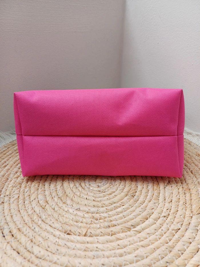 Trousse fleurie - Coloris fuchsia et noire - photo numéro 4