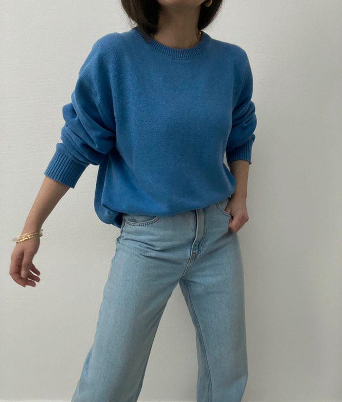 Oversized pull long bleu - photo numéro 13