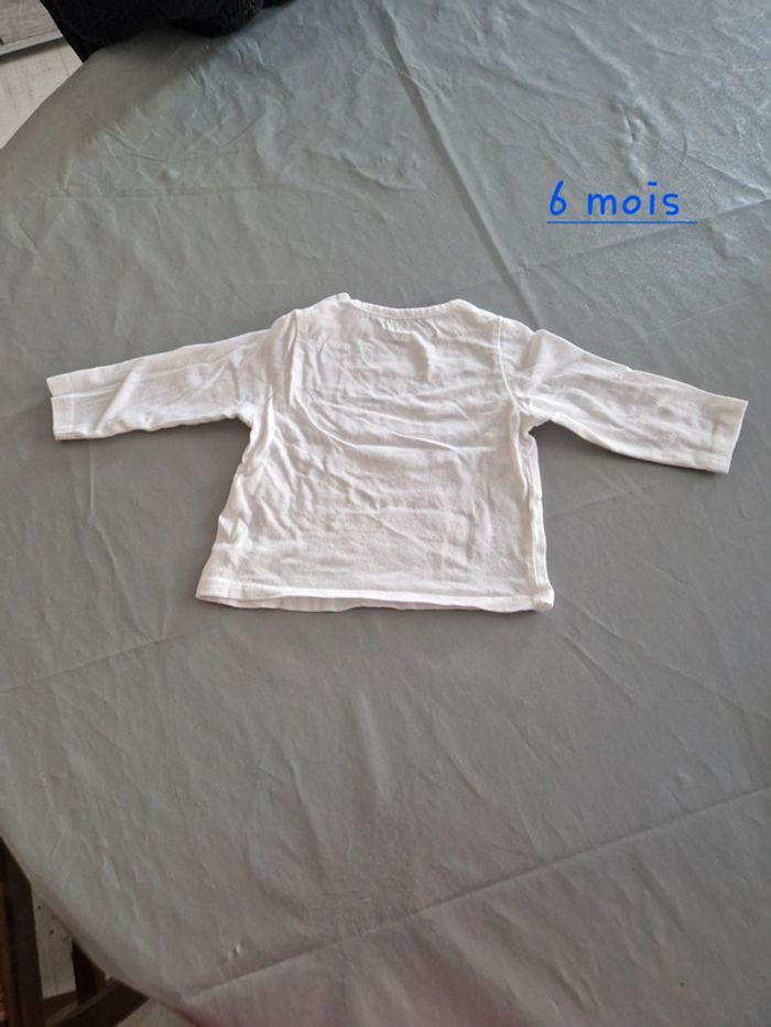 Tee shirt  longue manche 6 mois - photo numéro 2