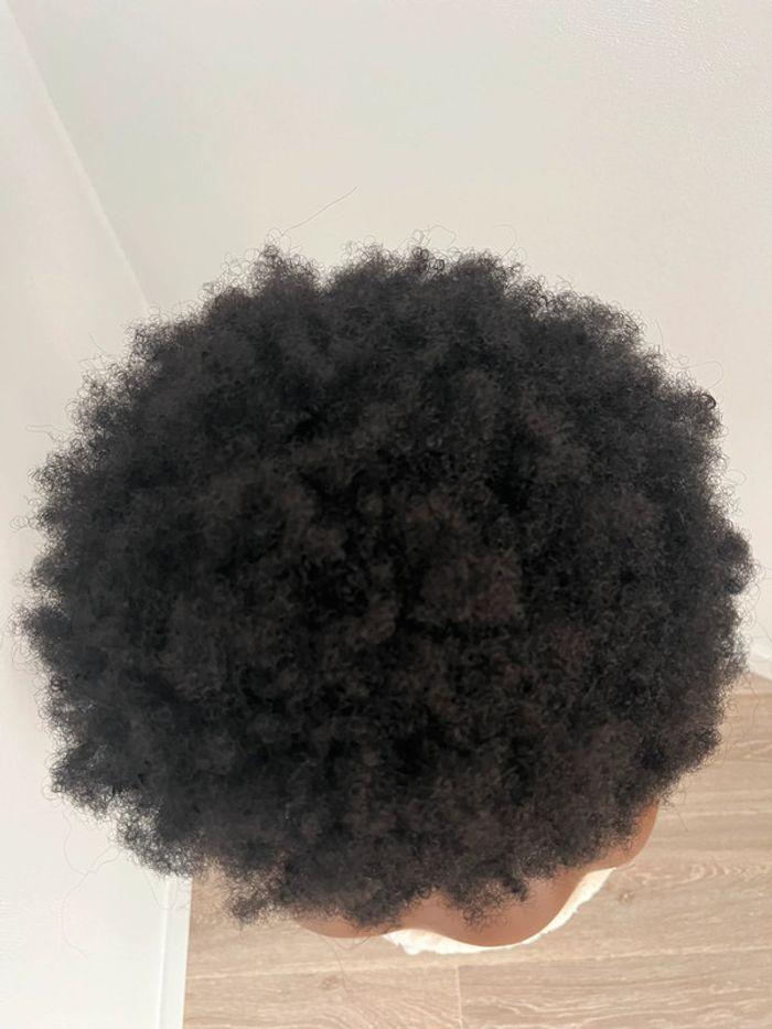 Perruque afro cheveux crépus brune foncé/ noire - photo numéro 10