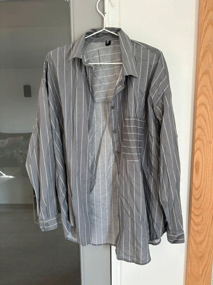 Chemise longue à rayures h&m - photo numéro 2