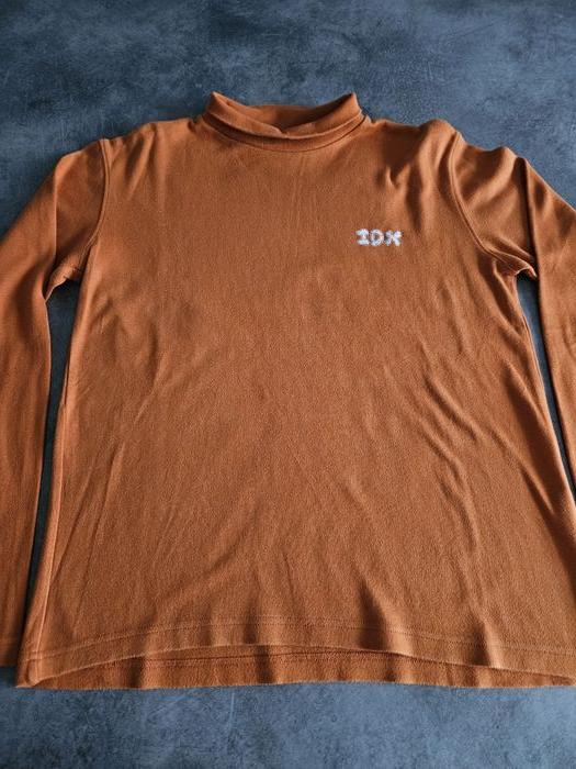 Pull à col roulé en coton unisexe - orange - 13 ans - Idexe - photo numéro 3