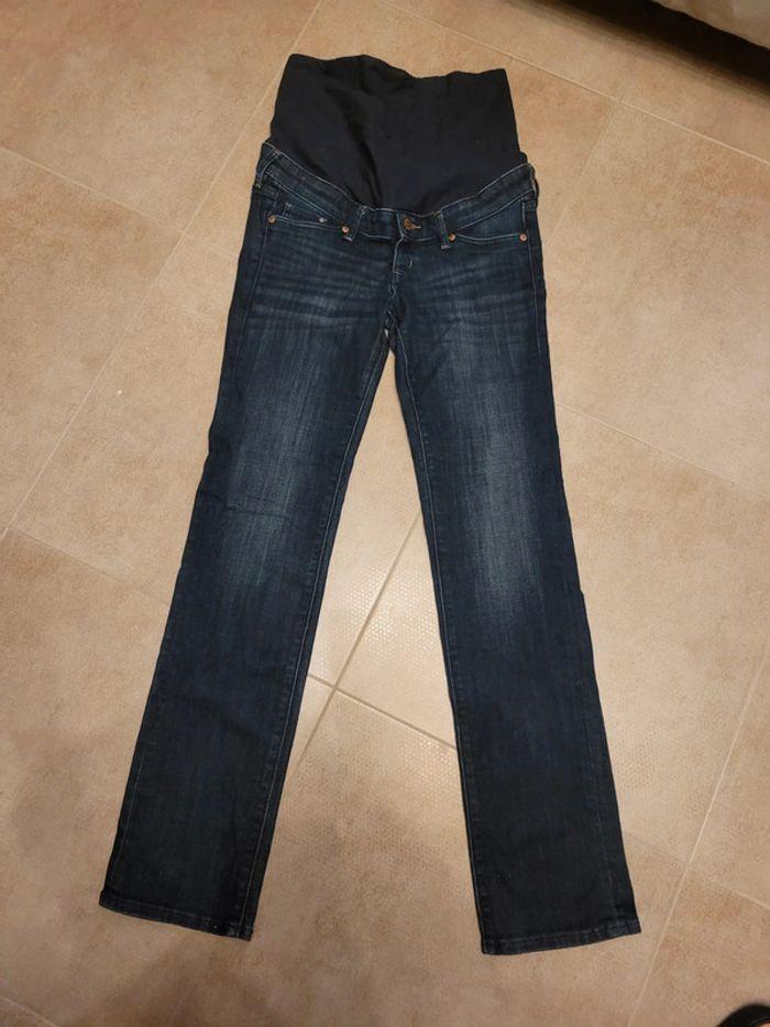 Jeans grossesse maternité mama straight h&m  taille 36 - photo numéro 1