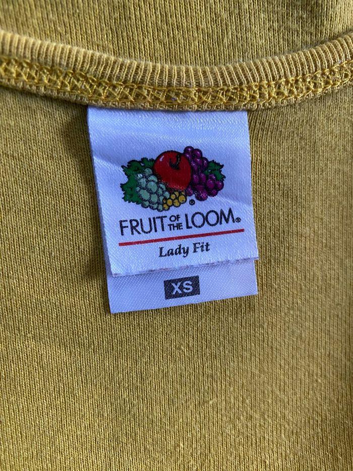 Débardeur jaune moutarde XS Fruit of the loom - photo numéro 3