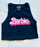 Joli Crop top brassière Undiz Barbie noir et rose neuf