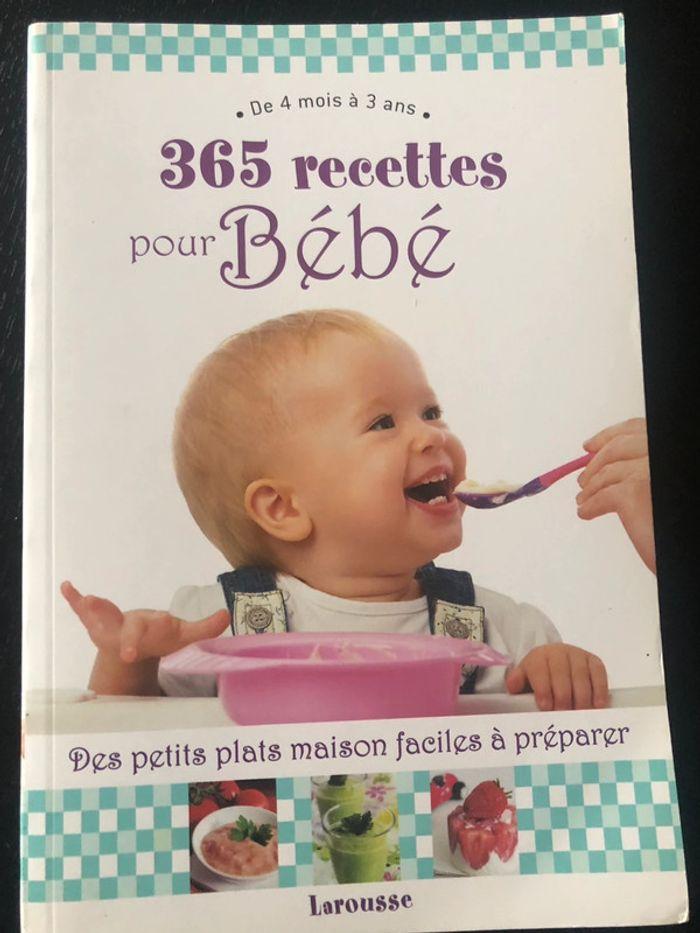 Livre Larousse 365 recettes bébé - photo numéro 1