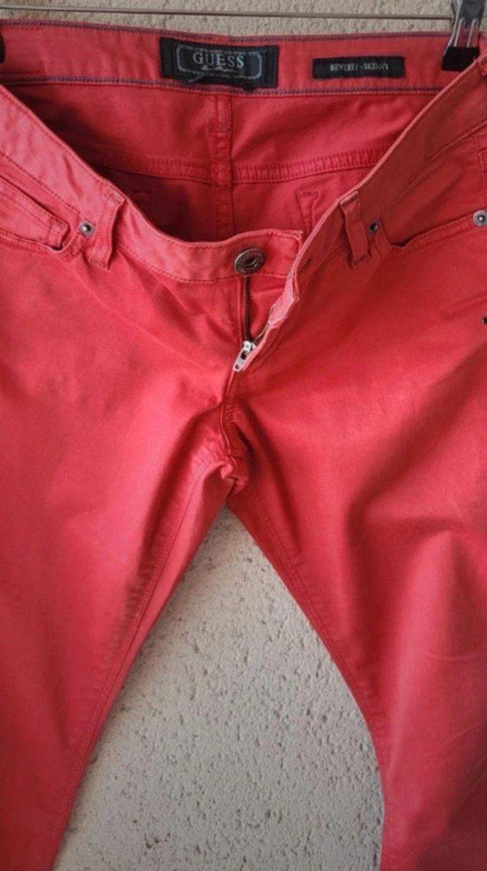 Pantalon Rouge Guess - photo numéro 3