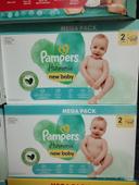 2 cartons de couches Pampers harmonie taille 2