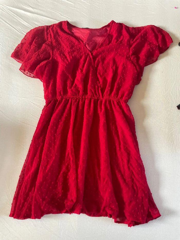 Robe piqué rouge shein taille m - photo numéro 1