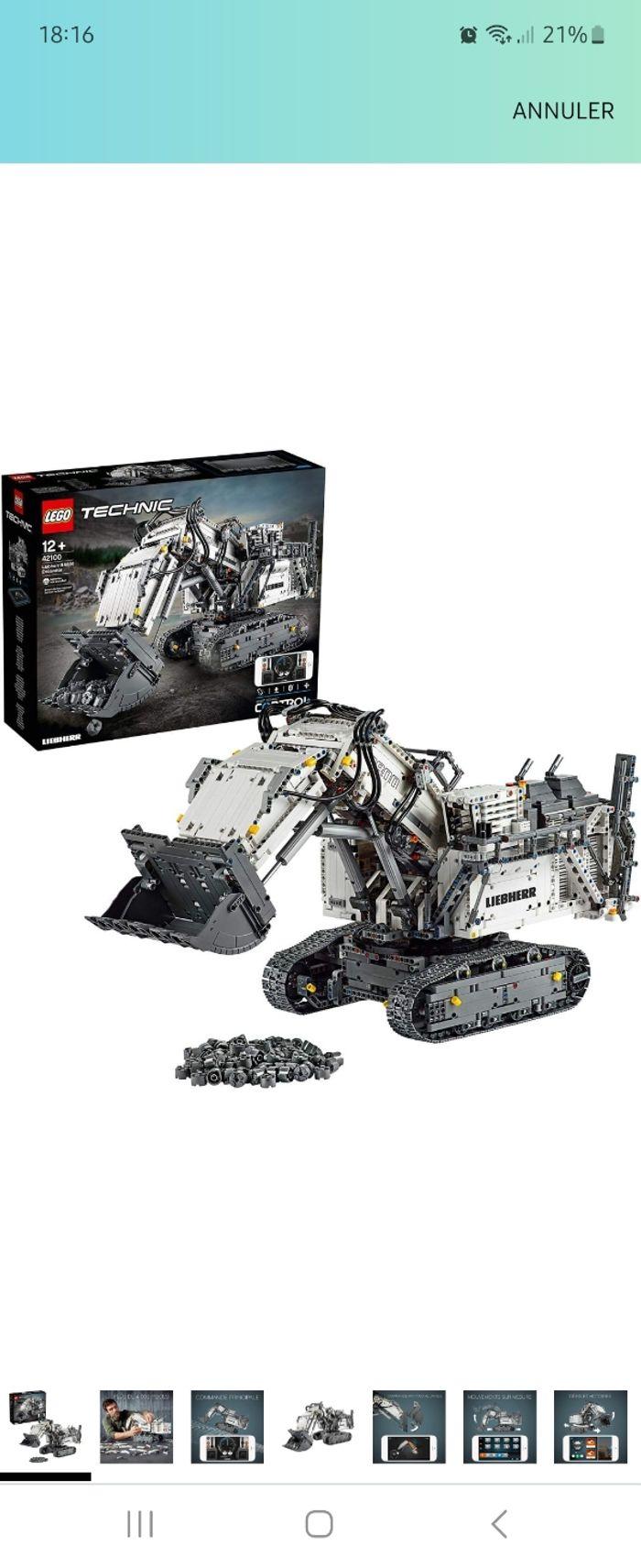 Pelleteuse lego liebherr - photo numéro 2