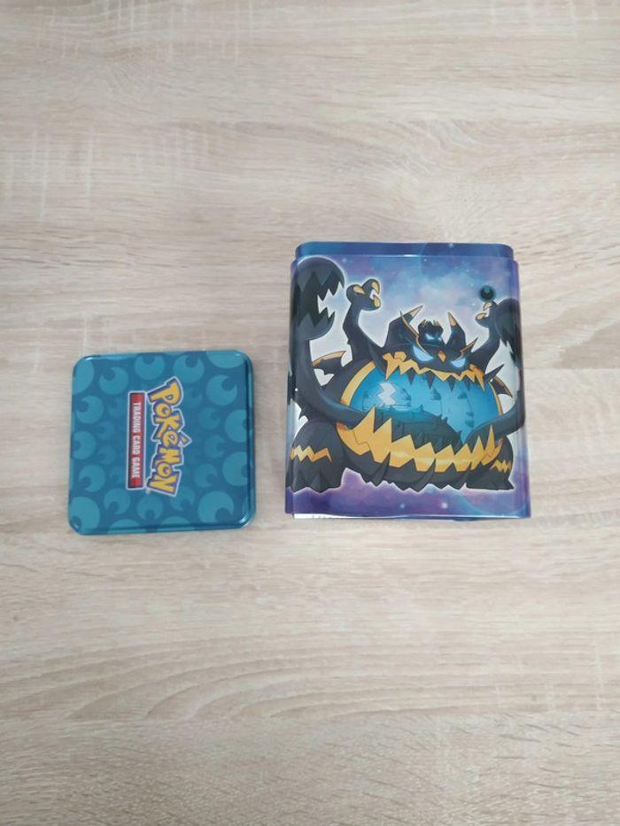 Boite tin cube pour cartes Pokémon vide Pokébox e - photo numéro 1