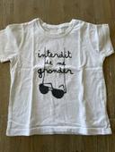 Tee-shirt interdit de me gronder