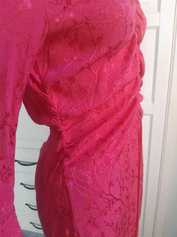 Robe tunique longue manches longues femme rose fushia dentelle taille M de marque Reserved - photo numéro 13