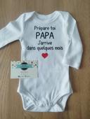 Body annonce grossesse prépare toi papa j'arrive dans quelques mois