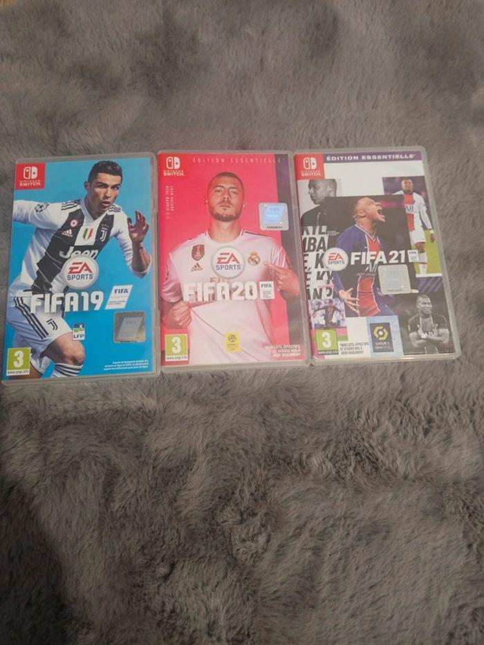 Lot de 3 jeux switch fifa - photo numéro 1