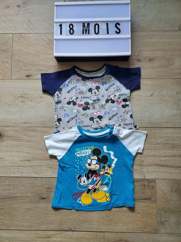 Lot de 2 tee-shirts Disney 18 mois