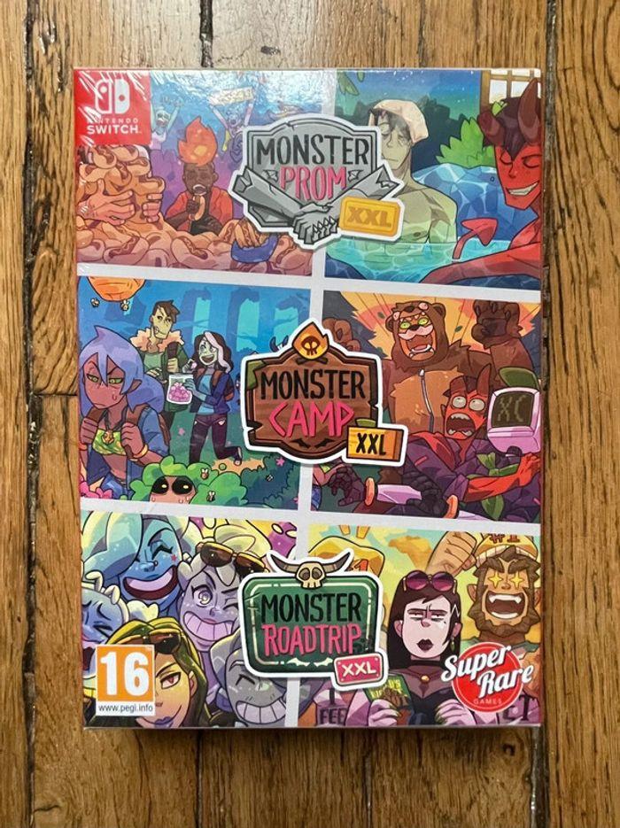 DE#1: Monster Prom XXL Triple Pack (Nintendo Switch), NEUF sous blister. Camp Roadtrip - photo numéro 1