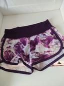 Short de sport femme XS, violet, new balance