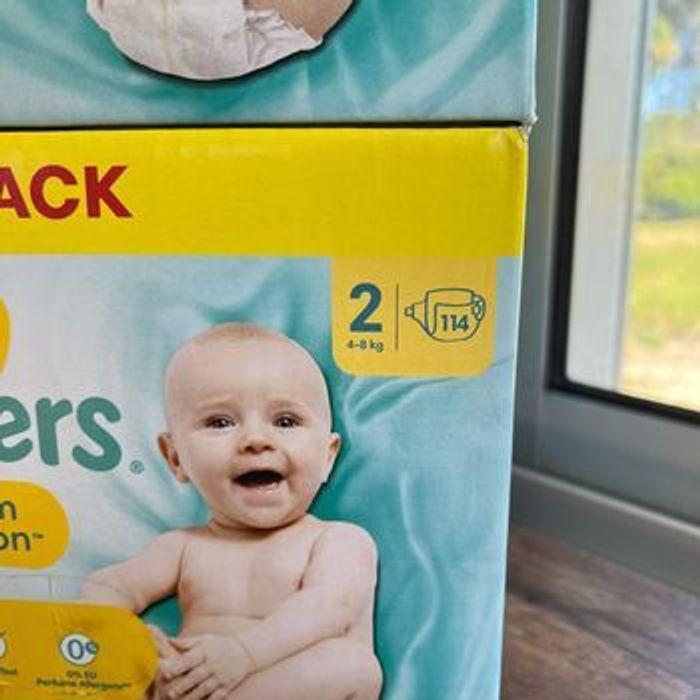 Lot 2 cartons Taille 2 Pampers Premium : 228 Couches - photo numéro 3