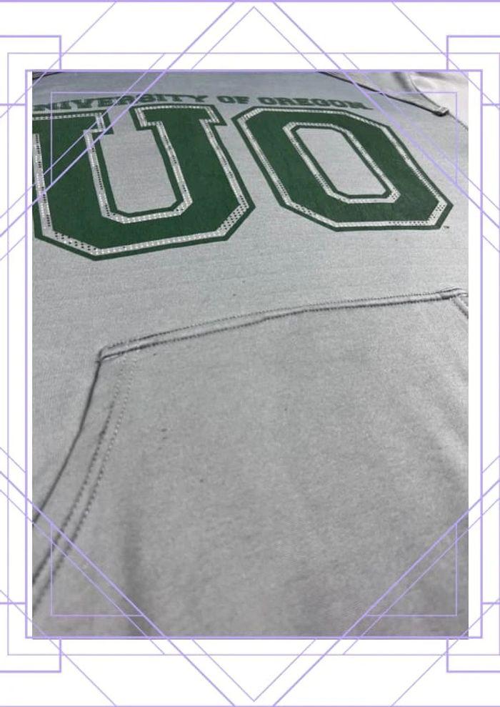 👕 Sweat à capuche Veste University Rare Vintage y2k 90s 2000s Oregon Gris Taille M 👕 - photo numéro 11